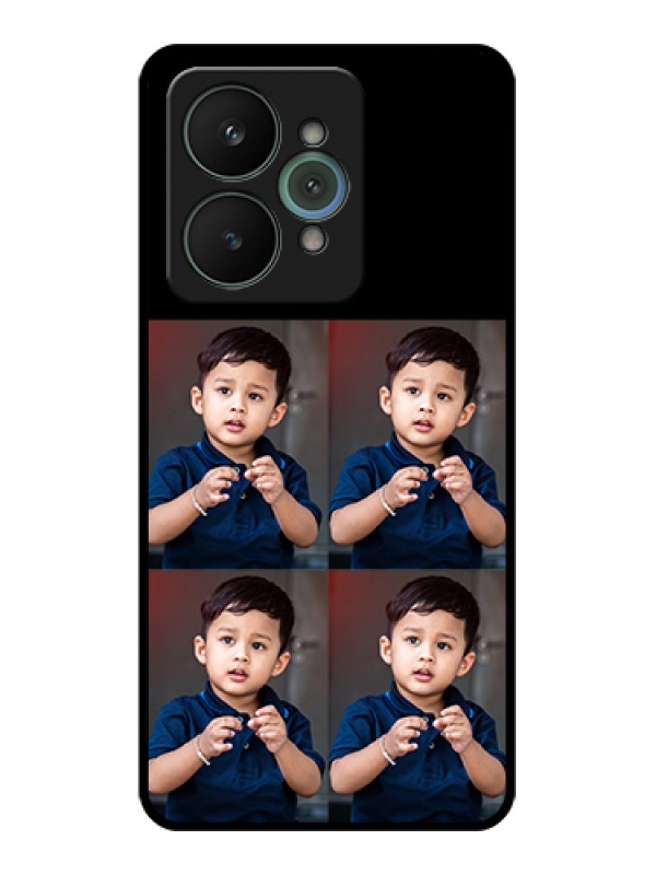 Custom Realme 15 5G Custom Glass Phone Case - 4 Image Holder Design