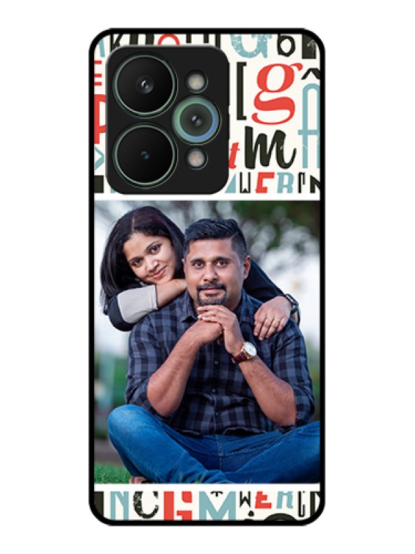 Custom Realme 15 Pro 5G Custom Glass Phone Case - Alphabet Design