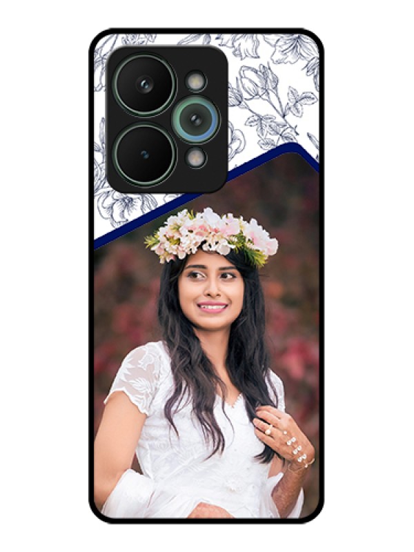 Custom Realme 15 Pro 5G Custom Glass Phone Case - Classy Floral Design