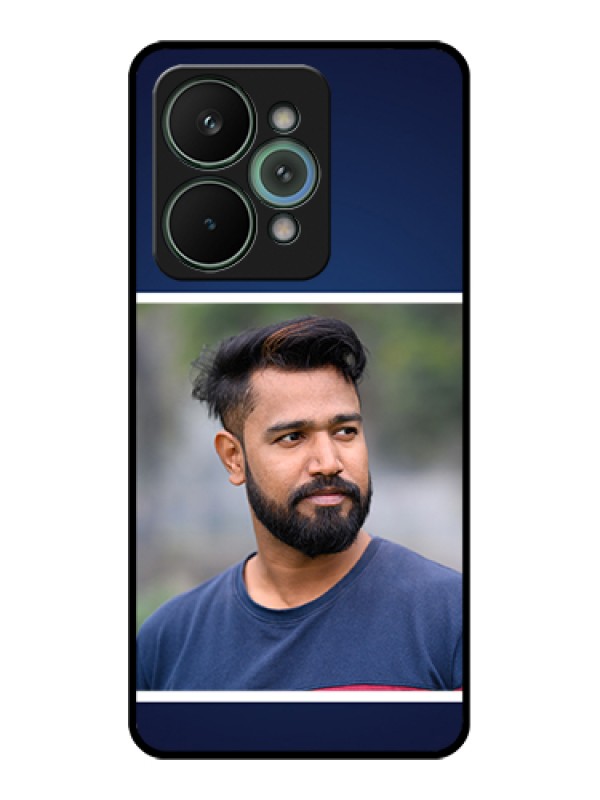 Custom Realme 15 Pro 5G Custom Glass Phone Case - Simple Royal Blue Design