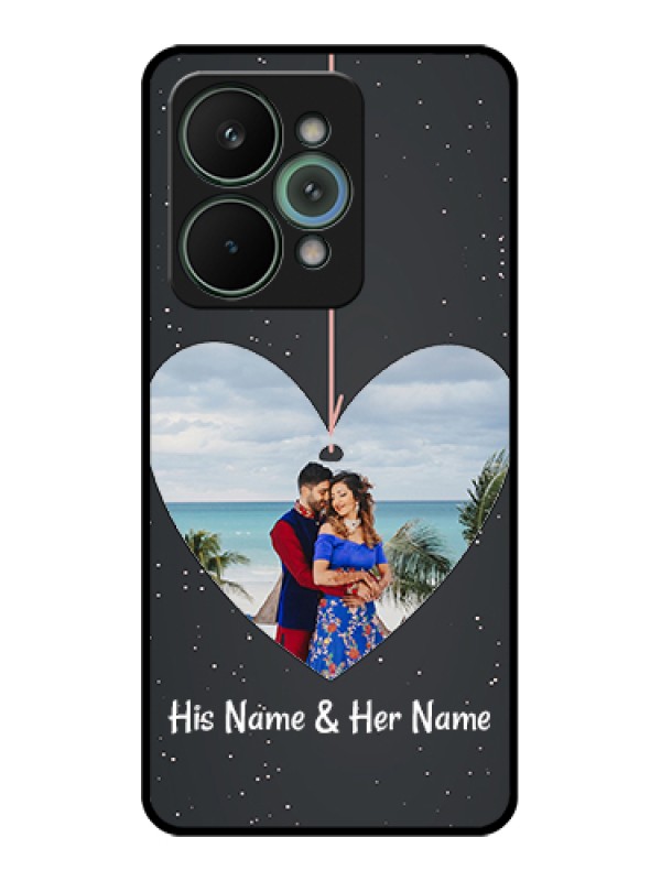 Custom Realme 15 Pro 5G Custom Glass Phone Case - Hanging Heart Design