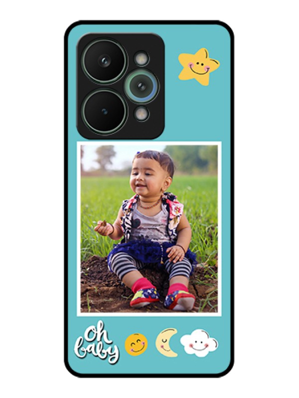 Custom Realme 15 Pro 5G Custom Glass Phone Case - Smiley Kids Stars Design