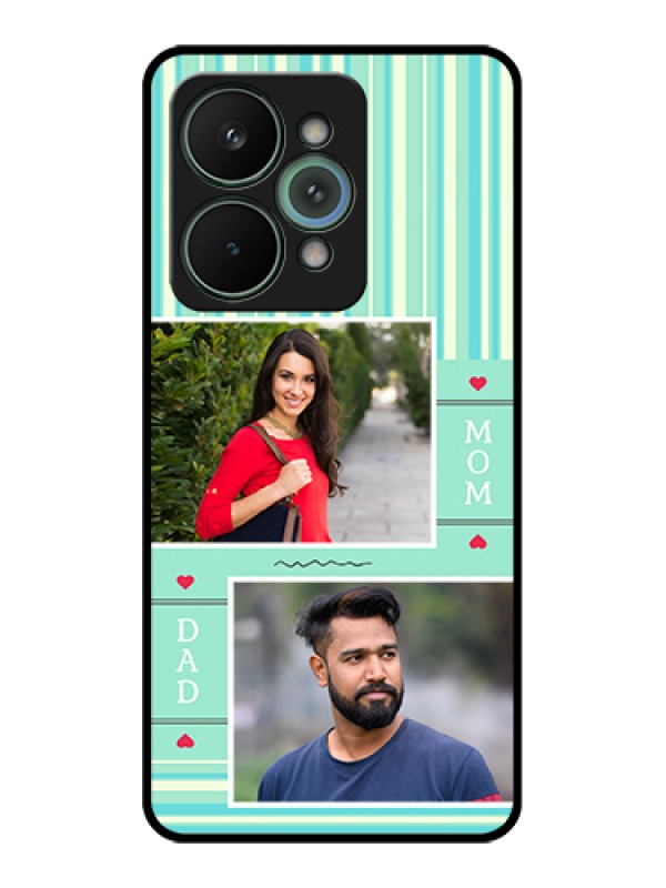 Custom Realme 15 Pro 5G Custom Glass Phone Case - Mom & Dad Pic Design