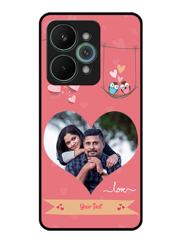 Custom Realme 15 Pro 5G Custom Glass Phone Case - Peach Color Love Design