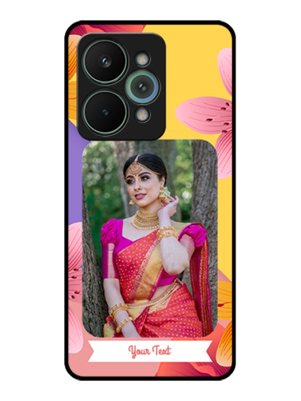 Custom Realme 15 Pro 5G Custom Glass Phone Case - 3 Image With Vintage Floral Design