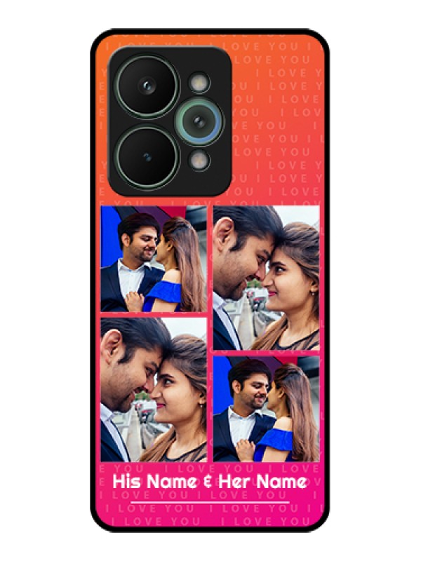 Custom Realme 15 Pro 5G Custom Glass Phone Case - I Love You Pink Design