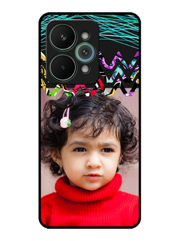 Custom Realme 15 Pro 5G Custom Glass Phone Case - Neon Abstract Design