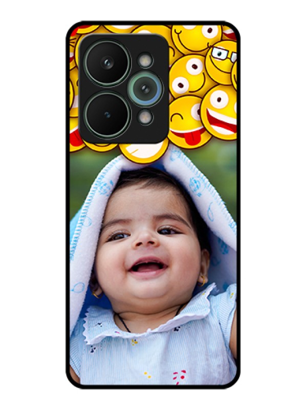 Custom Realme 15 Pro 5G Custom Glass Phone Case - With Smiley Emoji Design
