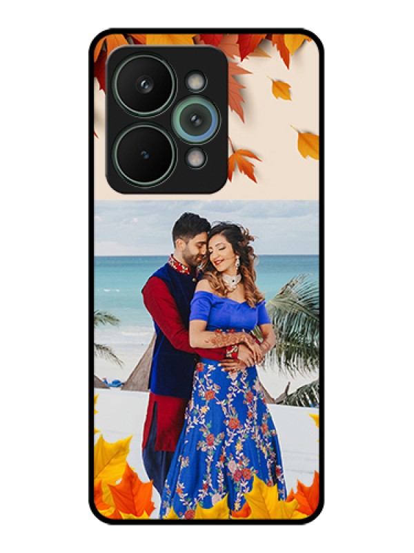 Custom Realme 15 Pro 5G Custom Glass Phone Case - Autumn Maple Leaves Design
