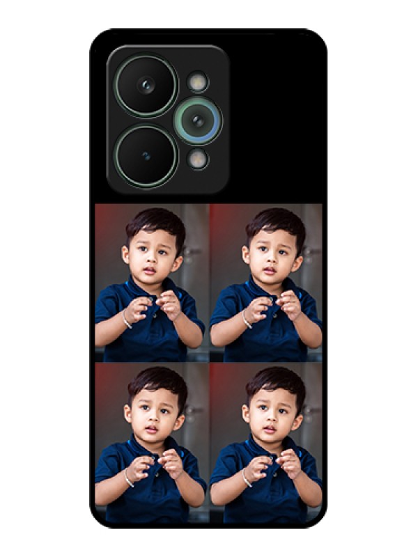 Custom Realme 15 Pro 5G Custom Glass Phone Case - 4 Image Holder Design