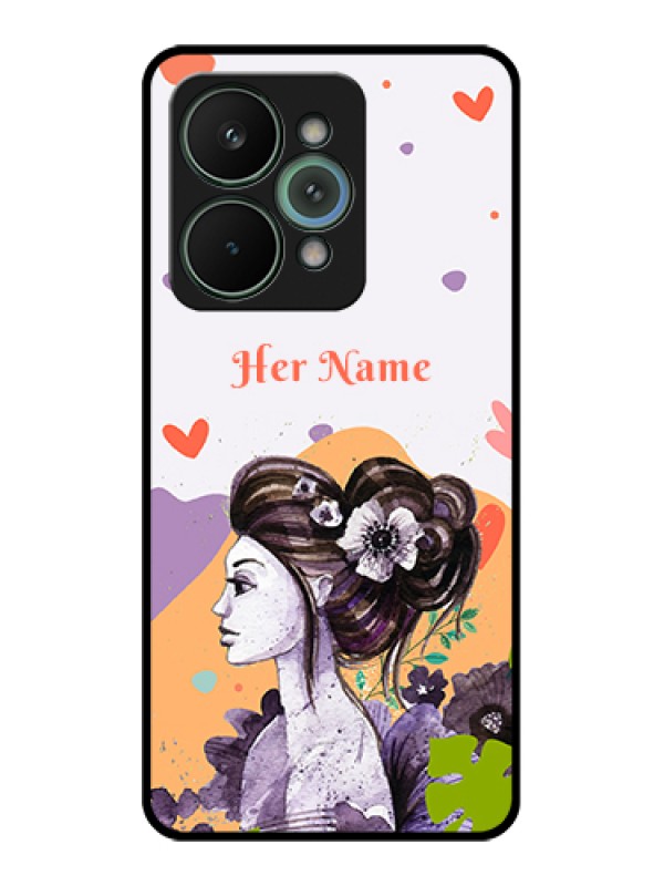 Custom Realme 15 Pro 5G Custom Glass Phone Case - Woman And Nature Design