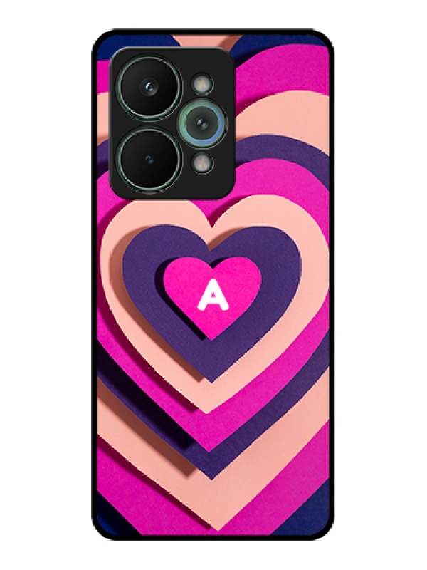 Custom Realme 15 Pro 5G Custom Glass Phone Case - Cute Heart Pattern Design