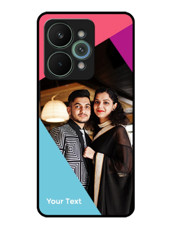 Custom Realme 15 Pro 5G Custom Glass Phone Case - Stacked Triple Colour Design