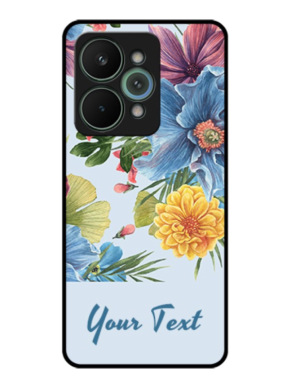Custom Realme 15 Pro 5G Custom Glass Phone Case - Stunning Watercolored Flowers Painting Design