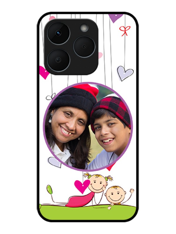 Custom Realme 15T 5G Custom Glass Phone Case - Cute Kids Phone Case Design