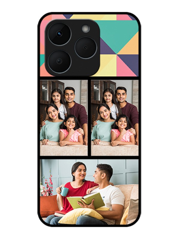 Custom Realme 15T 5G Custom Glass Phone Case - Bulk Pic Upload Design