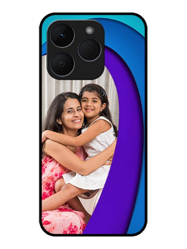 Custom Realme 15T 5G Custom Glass Phone Case - Simple Pattern Design