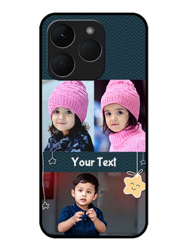 Custom Realme 15T 5G Custom Glass Phone Case - Hanging Stars Design