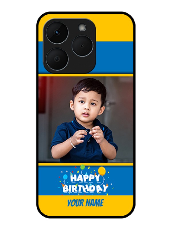 Custom Realme 15T 5G Custom Glass Phone Case - Birthday Wishes Design
