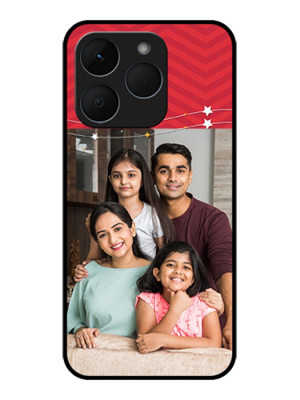 Custom Realme 15T 5G Custom Glass Phone Case - Happy Family Design