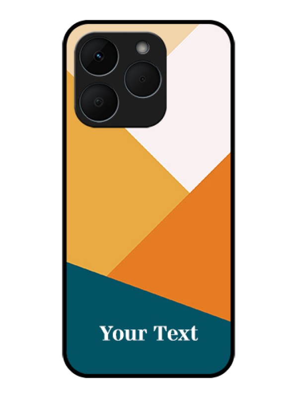Custom Realme 15T 5G Custom Glass Phone Case - Stacked Multi - Colour Design