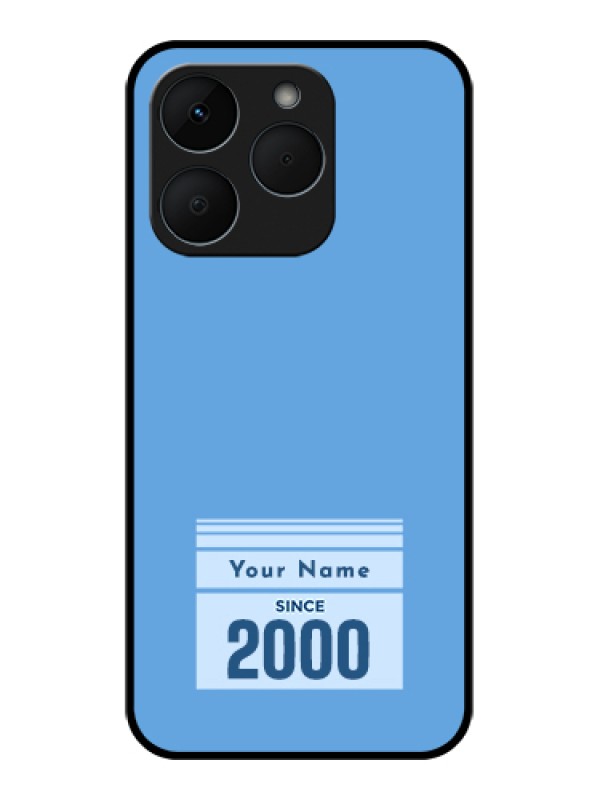 Custom Realme 15T 5G Custom Glass Phone Case - Custom Year Of Birth Design