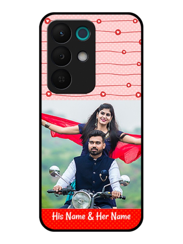 Custom Realme 15X 5G Custom Glass Phone Case - Red Pattern Case Design
