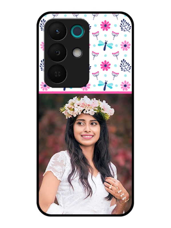 Custom Realme 15X 5G Custom Glass Phone Case - Colorful Flower Design