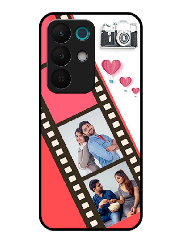 Custom Realme 15X 5G Custom Glass Phone Case - 3 Image Holder With Film Reel