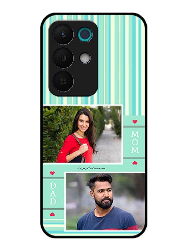 Custom Realme 15X 5G Custom Glass Phone Case - Mom & Dad Pic Design