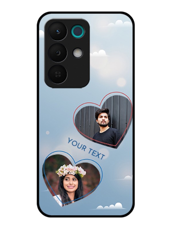Custom Realme 15X 5G Custom Glass Phone Case - Blue Color Couple Design