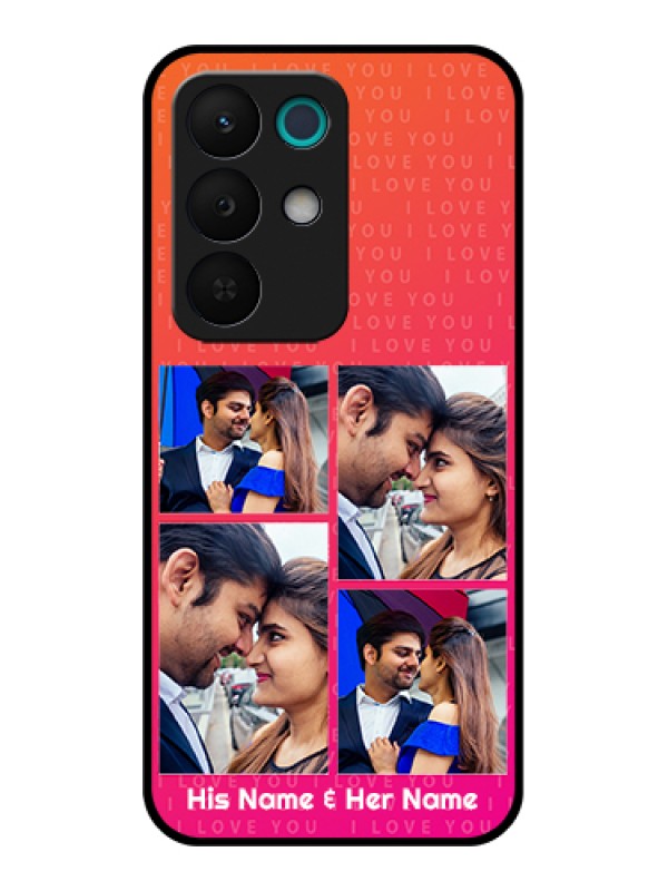 Custom Realme 15X 5G Custom Glass Phone Case - I Love You Pink Design