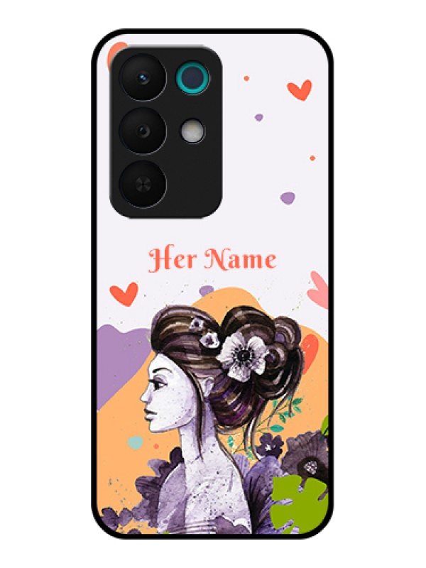 Custom Realme 15X 5G Custom Glass Phone Case - Woman And Nature Design