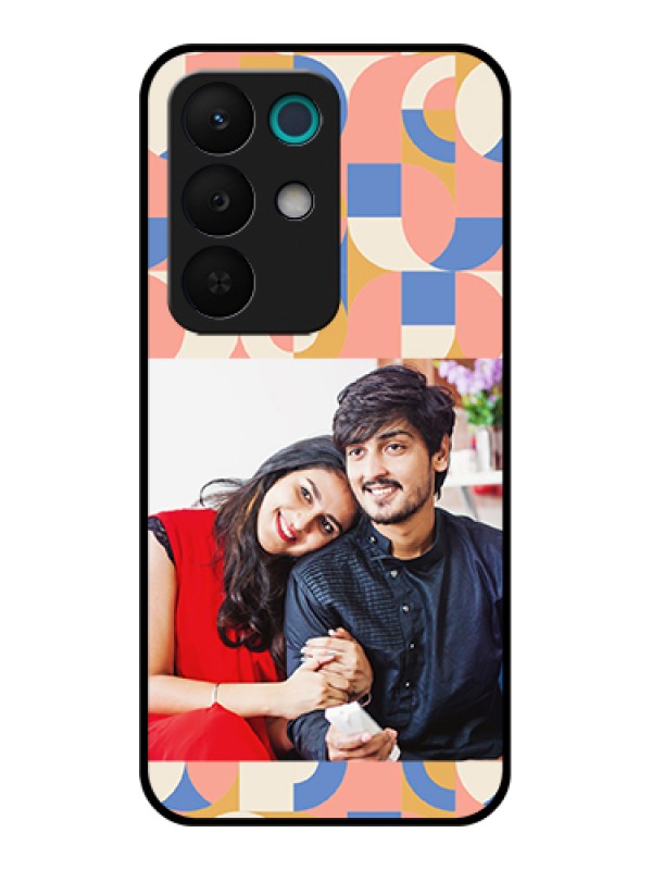 Custom Realme 15X 5G Custom Glass Phone Case - Semi - Circle Maze Pattern Design