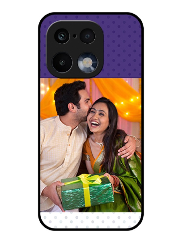 Custom Realme 16 Pro 5G Custom Glass Phone Case - Violet Colored Pattern Design