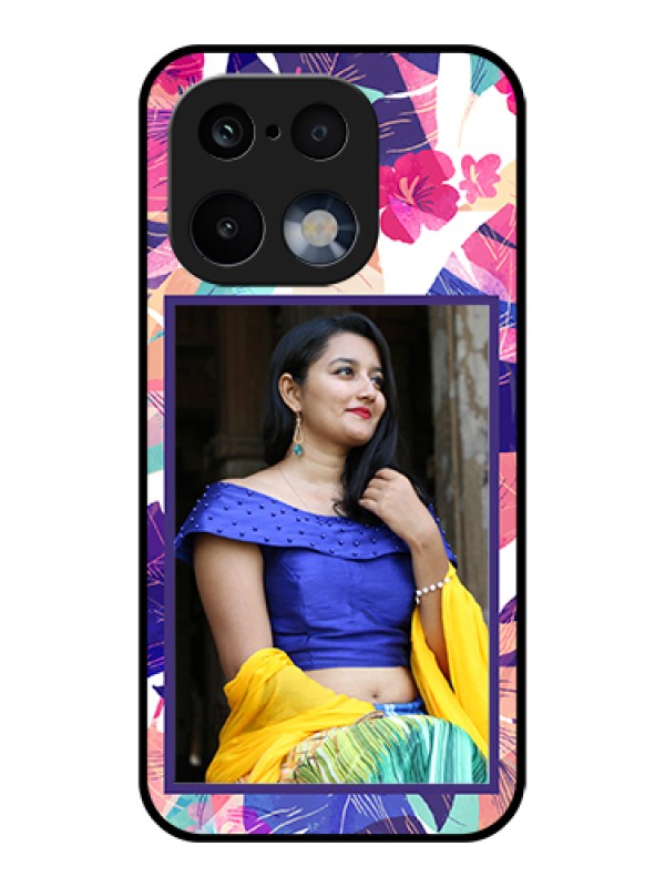Custom Realme 16 Pro 5G Custom Glass Phone Case - Abstract Floral Design