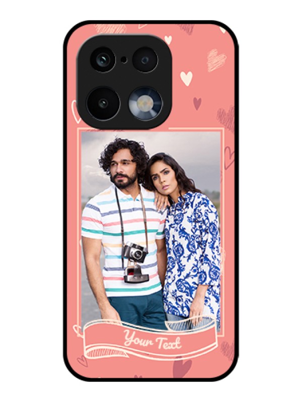 Custom Realme 16 Pro 5G Custom Glass Phone Case - Love Doodle Art Design