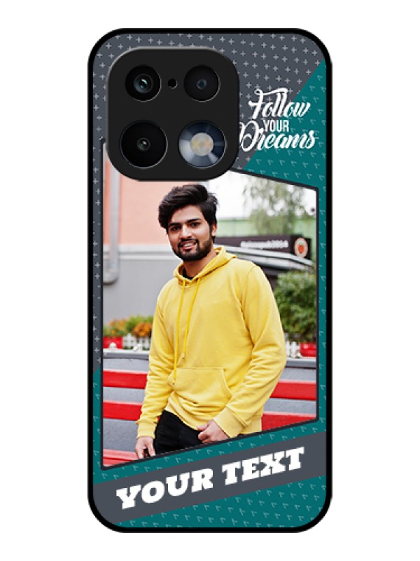 Custom Realme 16 Pro 5G Custom Glass Phone Case - Background Pattern Design With Quote