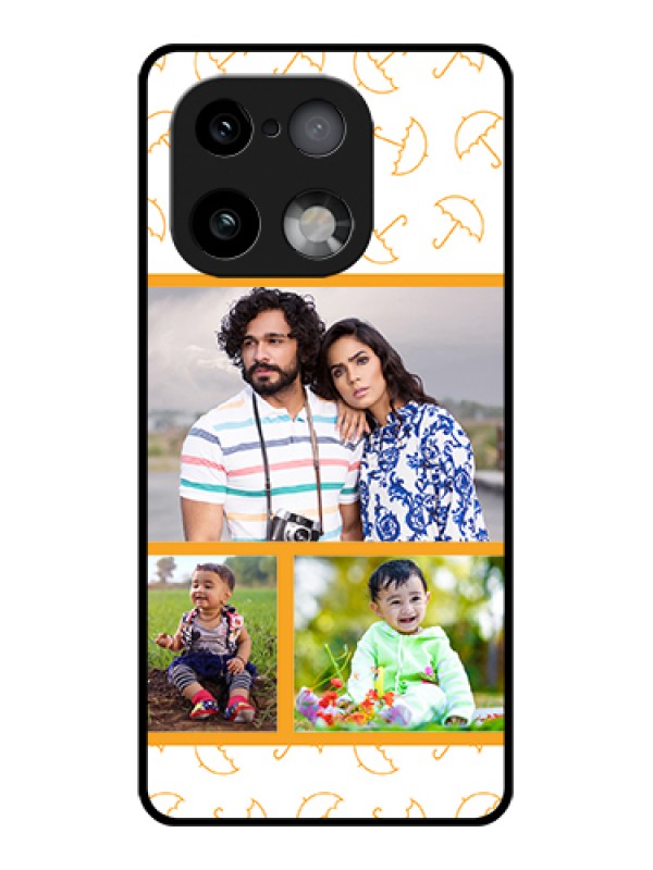Custom Realme 16 Pro Plus 5G Custom Glass Phone Case - Yellow Pattern Design