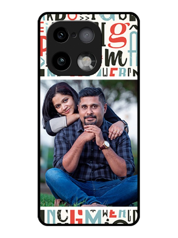 Custom Realme 16 Pro Plus 5G Custom Glass Phone Case - Alphabet Design