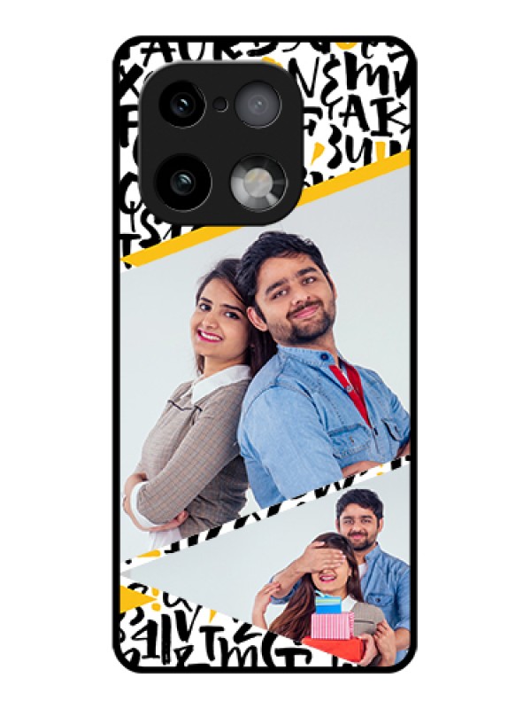 Custom Realme 16 Pro Plus 5G Custom Glass Phone Case - Letters Pattern Design