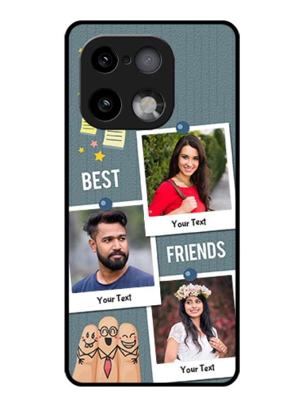Custom Realme 16 Pro Plus 5G Custom Glass Phone Case - Sticky Frames And Friendship Design