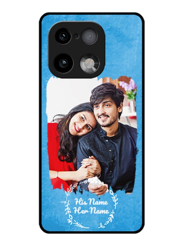 Custom Realme 16 Pro Plus 5G Custom Glass Phone Case - Blue Color Vintage Design