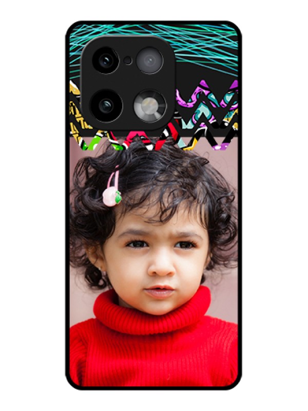 Custom Realme 16 Pro Plus 5G Custom Glass Phone Case - Neon Abstract Design