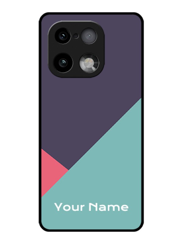 Custom Realme 16 Pro Plus 5G Custom Glass Phone Case - Tri Color Abstract Design