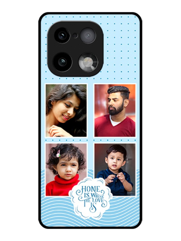 Custom Realme 16 Pro Plus 5G Custom Glass Phone Case - Cute Love Quote With 4 Pic Upload Design