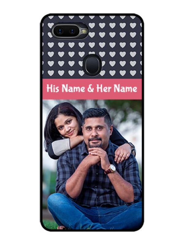 Custom Realme 2 Pro Custom Glass Mobile Case  - Love Symbols Design