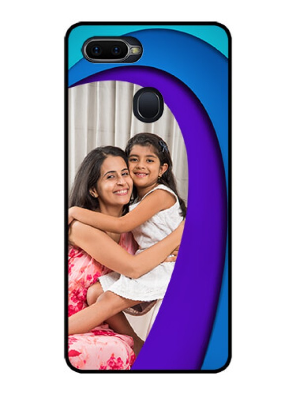 Custom Realme 2 Pro Photo Printing on Glass Case  - Simple Pattern Design