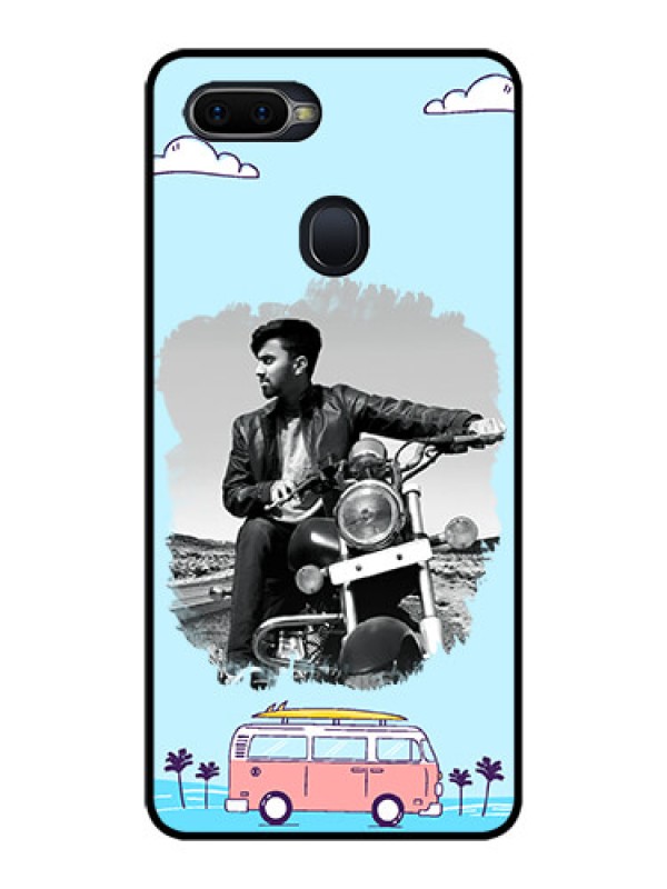 Custom Realme 2 Pro Photo Printing on Glass Case  - Travel & Adventure Design