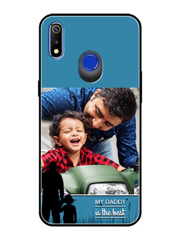 Custom Realme 3 Custom Glass Mobile Case  - Best dad design 